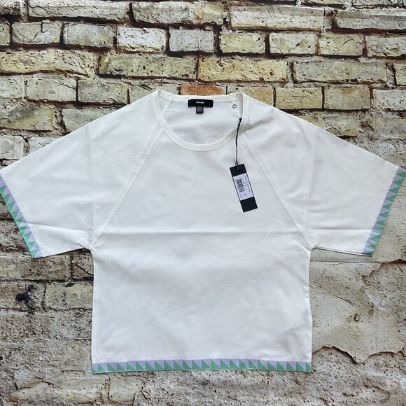 $78 Diesel Women’s T-Bren Short A T-Shirt Loose Oversized Fit Size 2XS - Picture 6 of 13
